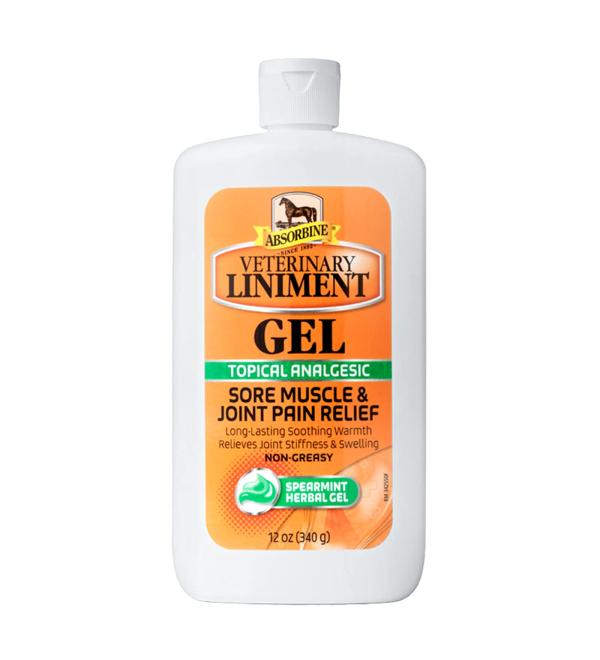 Absorbine Veterinary Liniment Gel, Topical Menthol Analgesic Rub for Sore Muscle, Joint & Arthritis Pain Relief 12 oz