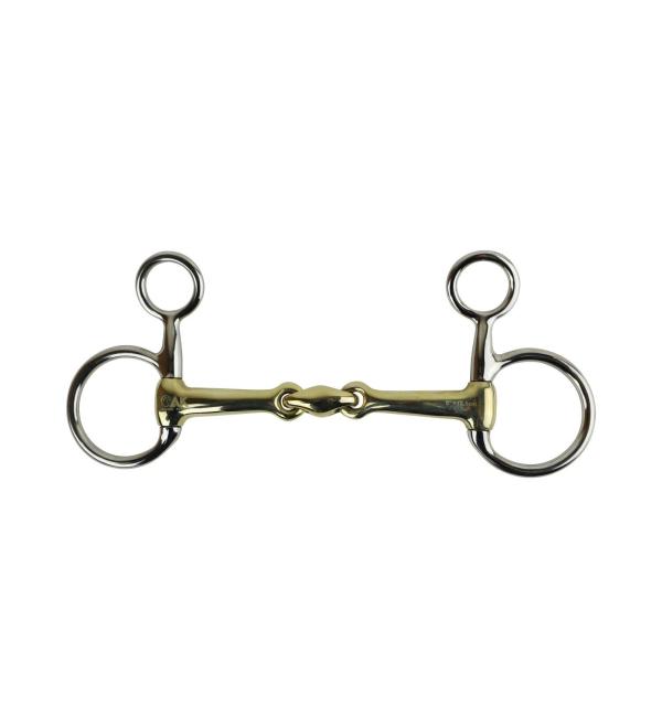 AK cheekpiece Baucher with diamond made of German silver Horse Bit AKRS-2616 (6.00 inch German/Silver) 6.00'' German/Silver