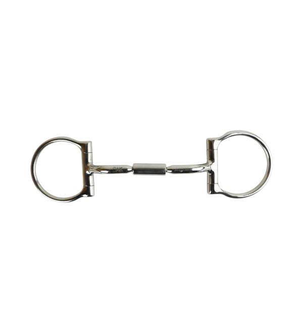 AK D-Ring AKRS-2620 Mouthpiece with jointed barrel rotatable curved 15.2 cm silver 6'' silver