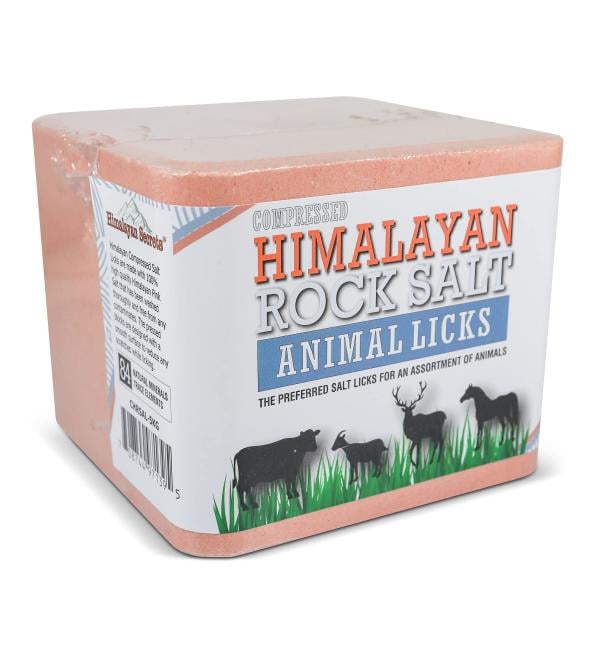 Compressed Himalayan Salt Lick for Horse, Cow, Goat, etc. Made from Specially Selected Higher Quality Himalayan Salt - Evenly Distributed Minerals - 100% Pure & Natural 11 Pound (Pack of 1)