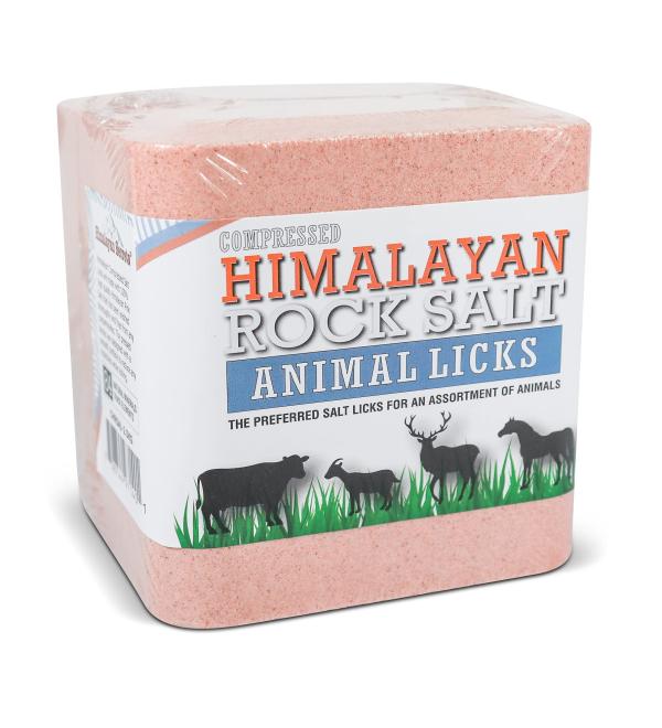 Compressed Himalayan Salt Lick for Horse Cow Goat etc. Made from Specially Selected Higher Quality Himalayan Salt - Evenly Distributed Minerals - 100% Pure & Natural
