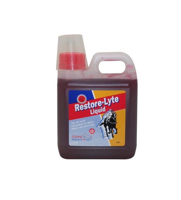 Equine Products Restore-Lyte Liquid Horse Supplement 1 Litre Clear