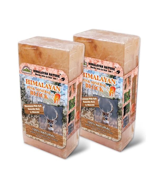 Himalayan Nature Licking Salt for Deer Pack of 2