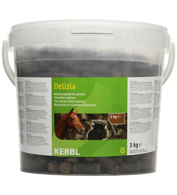 Kerbl 325018 Delizia Sweeties Liquorice 3 kg Liquorice 3 kg (1 pack)