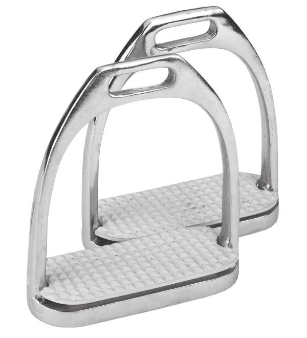 Kerbl 32630 High Grade Steel Stirrup - Silver 12 cm