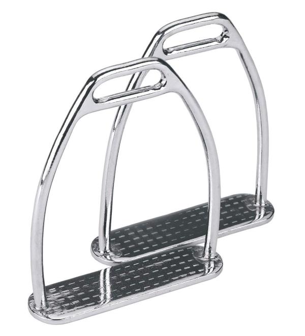Kerbl 32634/1 High Grade Steel Stirrup - Silver 12 cm