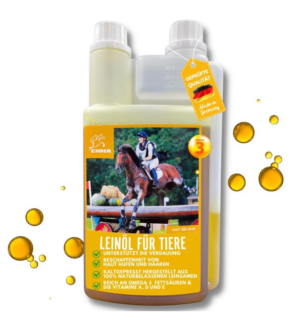 Linseed Oil Horses Dogs Cats I Barf Oil I Linseed Oil Horse Oil Omega 3 I Fatty Acids 3 6 I Cold Pressed 100% Coat Shiny Skin
