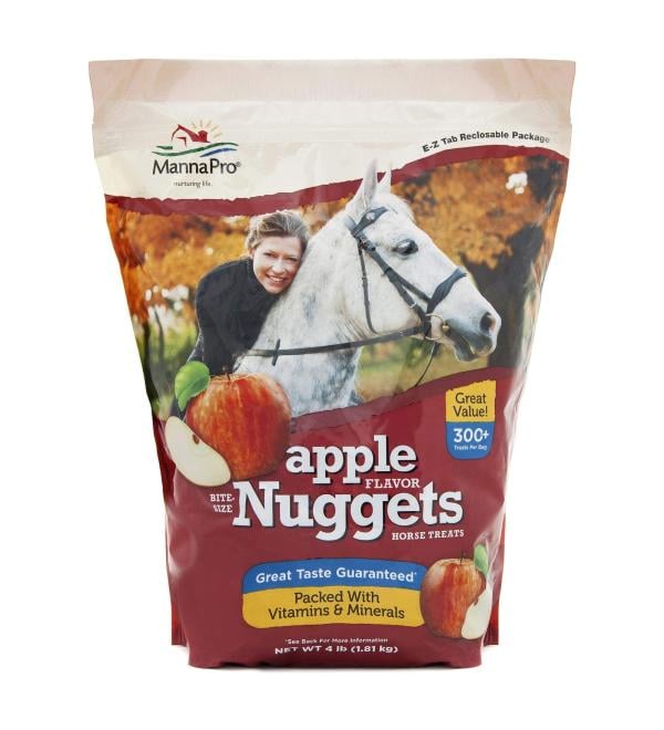 Manna Pro Bite-Sized Horse Treats Apple Flavored 4 Pounds