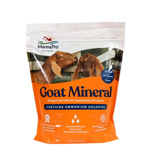 Manna Pro Goat Mineral Made with Viatimins & Minerals to Support Growth 8 Pounds