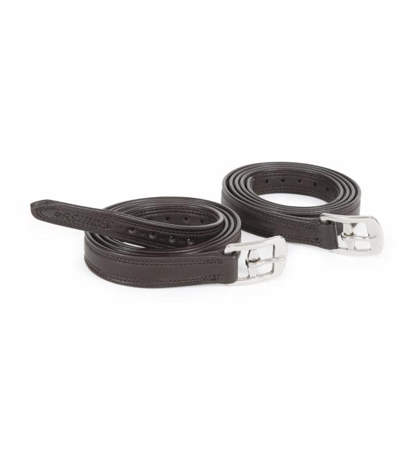 Shires Easy Care Non Stretch Stirrup Leathers Black 54