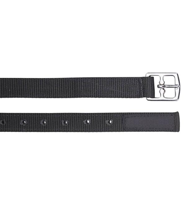 Shires Hi-Lite Stirrup Leathers - Black Black 1" x 48"