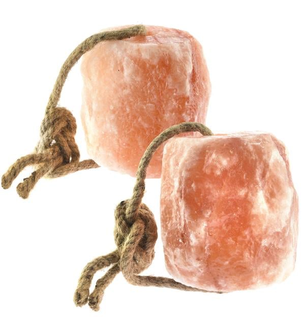 UMAID 6 lbs Himalayan Animal Lick Salt On Rope for Horses, Deer, and Livestock 2 Count (Pack of 1)