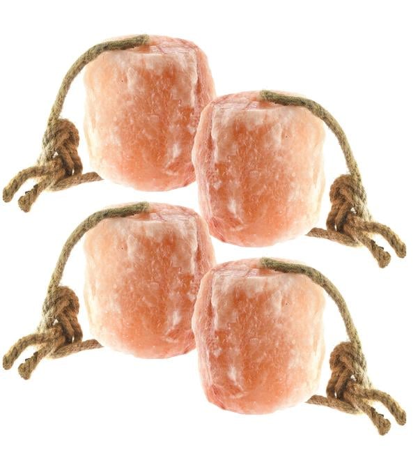 UMAID 6 lbs Himalayan Animal Lick Salt On Rope for Horses Deer and Livestock