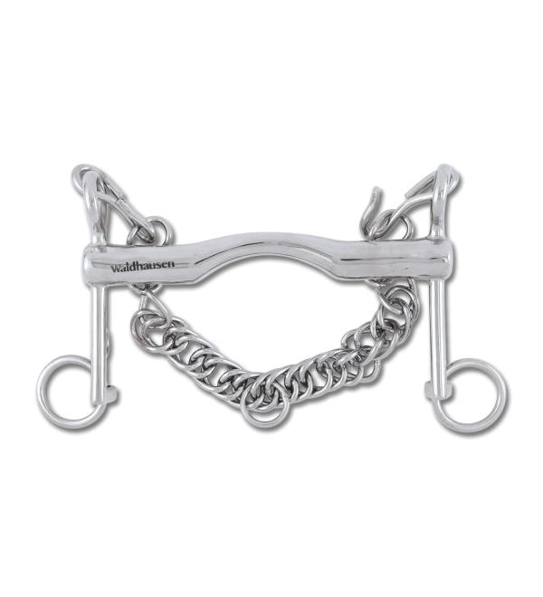 WALDHAUSEN curb bit short bridle width 12.5 cm