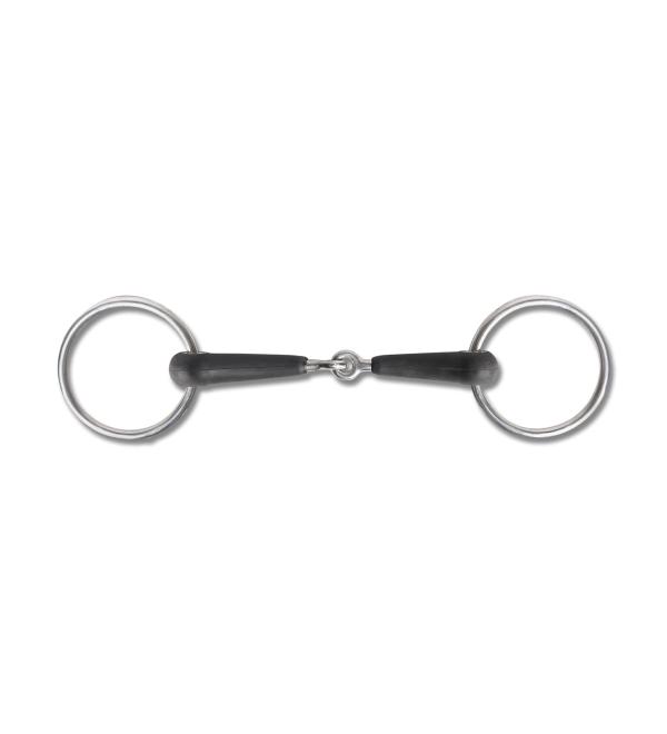 WALDHAUSEN rubber snaffle single jointed width 12.5 cm