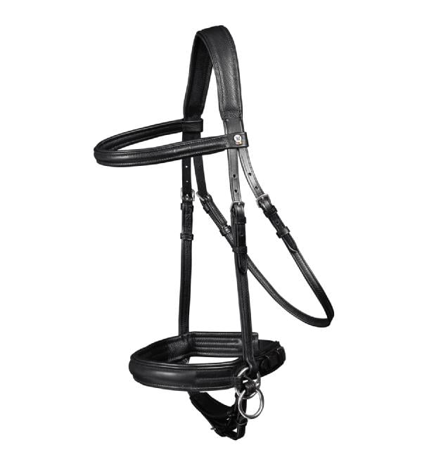 WALDHAUSEN X-Line Bridle Bitless Supersoft Black Warmblood