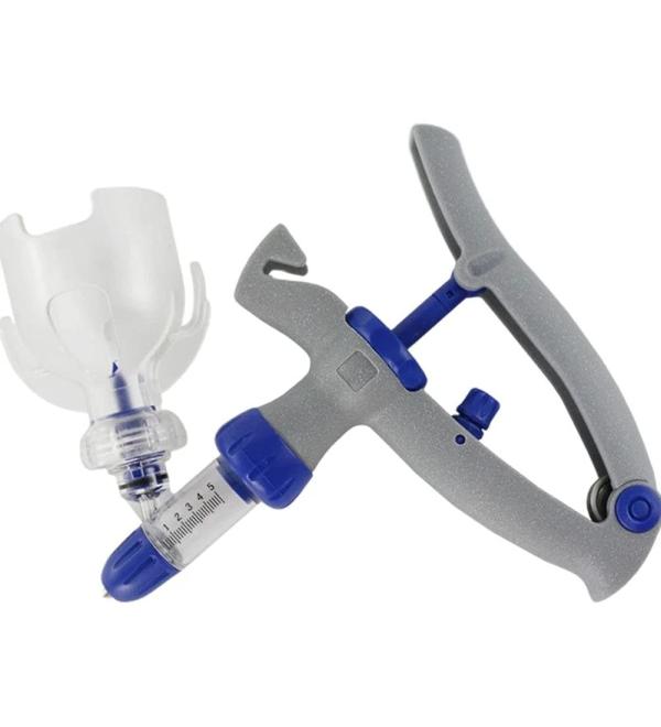 YUELY 5ml Veterinary Injector Adjustable and Continuous Automatic Self Refill Syringe for Livestock Cattle Chicken Sheep Pig